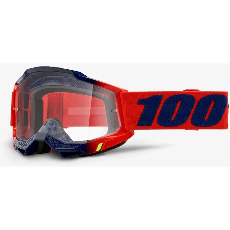 100% ACCURI 2 Goggle Kearny, Skibrille mit Antifog-Beschichtung und 88%-92% Lichtdurchlässigkeit, transparent – Bild 1