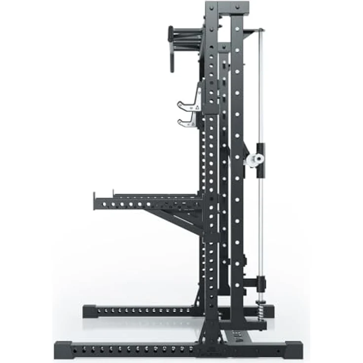 ATLETICA R7 Saber Squat Rack mit integrierter Multipresse, 203 cm Höhe, inklusive Smith Station und Pull-Up Bar – Bild 4