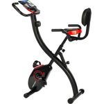 Christopeit Sport® Heimtrainer S-Bike (Kinomap,Fithome und Zwift kompatibel), Schwungmasse ca. 5 kg, 8 Widerstandsstufen, klappbar - Schwarz