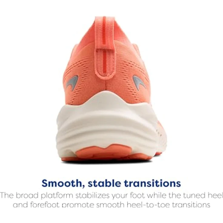 Brooks GLYCERIN 22 Lady, Laufschuhe mit DNA Tuned Dämpfung, Farbe: Desert Flower/Hot Coral/Milk, Größe: US 7 - EU 38 - CM 24 - UK 5 – Bild 3