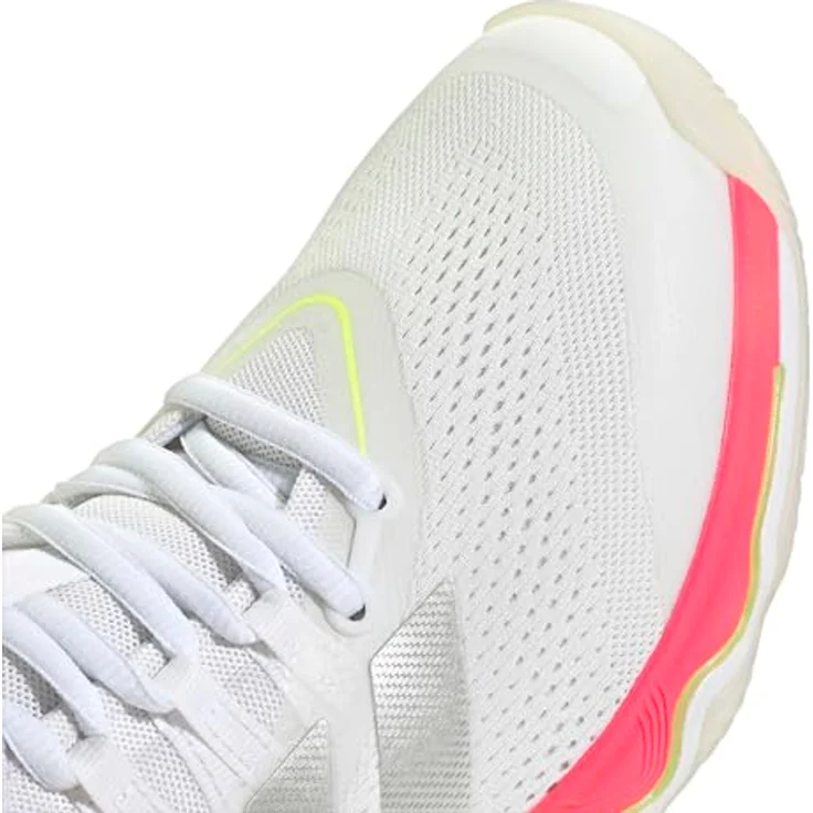 Adidas Crazyflight 7 KJ5666_610, halbhohe Volleyballschuhe, Cloud White/Tech Grey Metallic/Solar Turbo, LIGHTSTRIKE Dämpfung, Adiwear Gummiaußensohle – Bild 6
