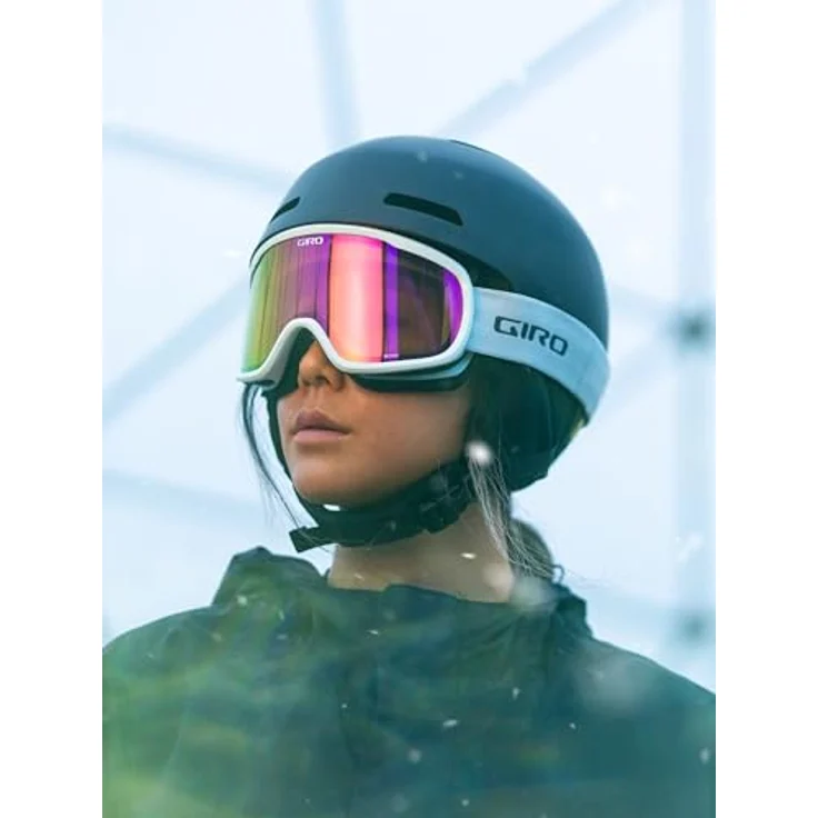 Giro Moxie, Skibrille mit EXV Rahmen Design, zylindrischer thermoformed Scheibe, schwarz mit amber gold - 32% VLT, gelb - 84% VLT, OTG friendly – Bild 5