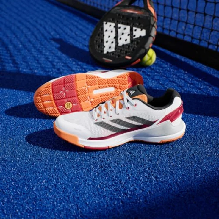 adidas Crazyquick Laufschuhe JR4647-NARANJA für Herren, leichte Konstruktion mit Lightstrike Dämpfung und griffiger Adiwear Außensohle, Cloud White / Core Black / Lucid Orange – Bild 8