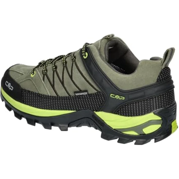 CMP Rigel Low Trekking Shoes WP, Wasserdichte Wanderschuhe mit Griffiger Gummi- und EVASohle, Kaki-Acido, Größe 47 – Bild 3