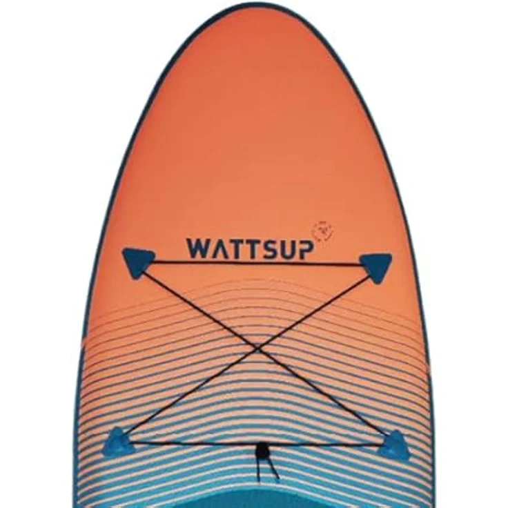 WattSUP F11 SUP Board Stand Up Paddle Surf-Board Paddel ISUP 335x81cm, Kunststoff, Blau / Orange – Bild 10