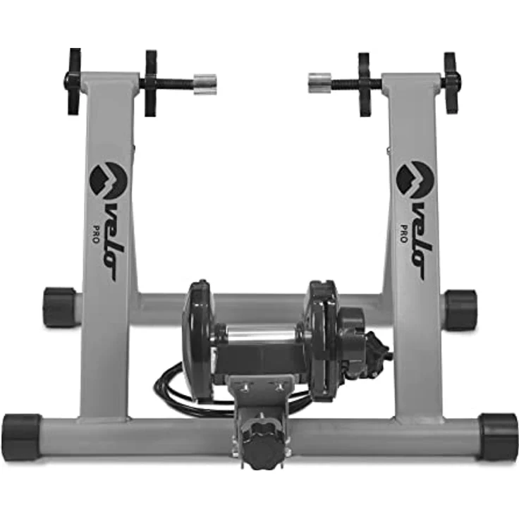 Velo Pro Turbo Trainer, Indoor-Rollentrainer für Mountain und Rennräder, 6-stufiger Widerstand, faltbar und vielseitig, passend für Radgrößen 26 bis 700c – Bild 1