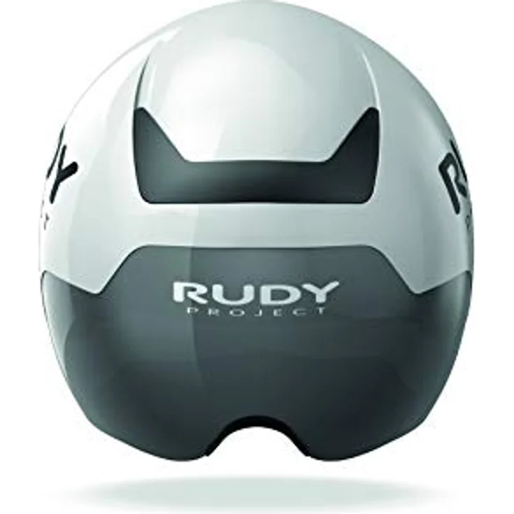 Rudy Project The Wing Helm, aerodynamischer Fahrradhelm mit abnehmbarer Fronthaube, weiß, S-M – Bild 3