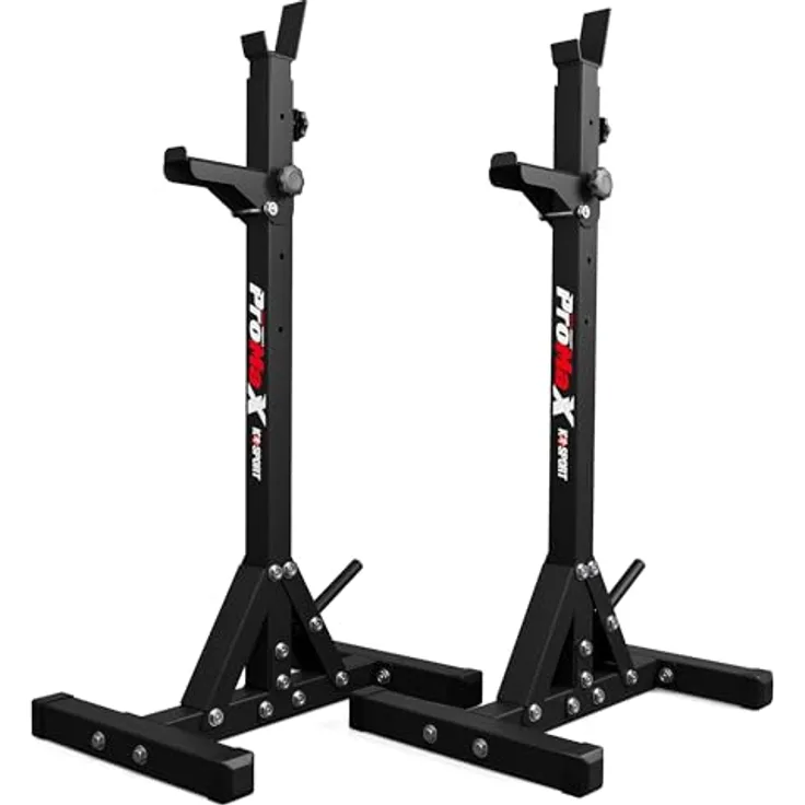 K-SPORT Kraftstation 2 x Langhantelständer, Squat-Rack für Langhanteltraining, max. Belastung 250 kg, pulverbeschichtet, Made in EU!