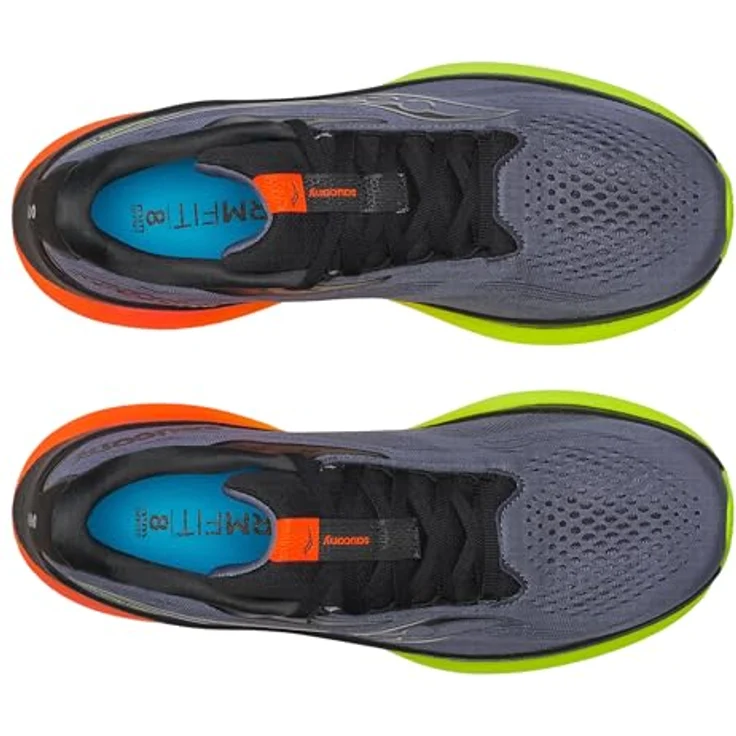 Saucony Ride 18, Herren Laufschuhe mit PWRRUN+ Dämpfung, Blau, Größe 42.5 – Bild 4