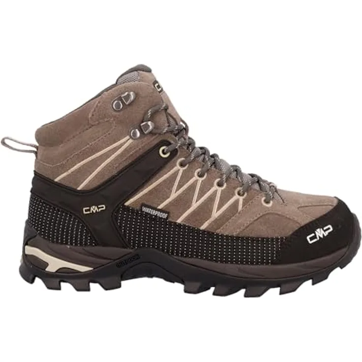 CMP RIGEL MID WMN TREKKING SHOES WP, wasserdichte Wanderschuhe mit FullOn GRIP-Sohle und hoher Dämpfung