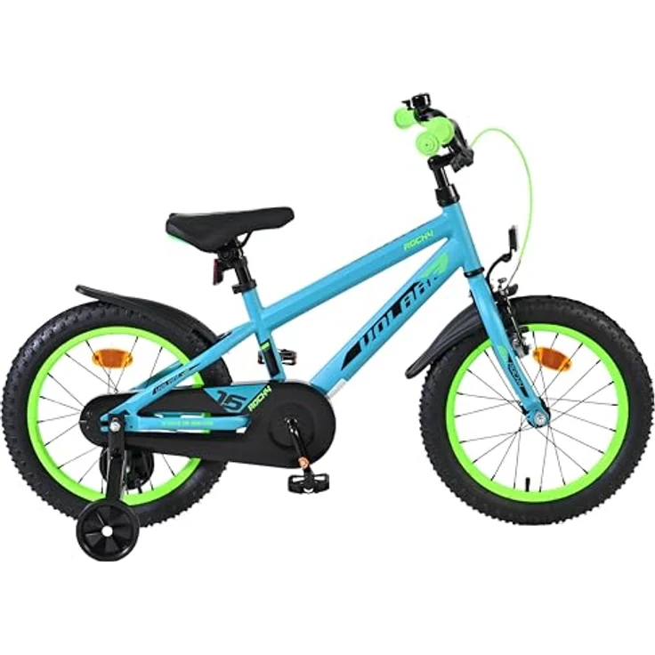 Volare Rocky Kinderfahrrad, 16 Zoll für Jungen, Grün mit geschlossenen Kettenschutz, Handbremse und Rücktrittbremse – Bild 7