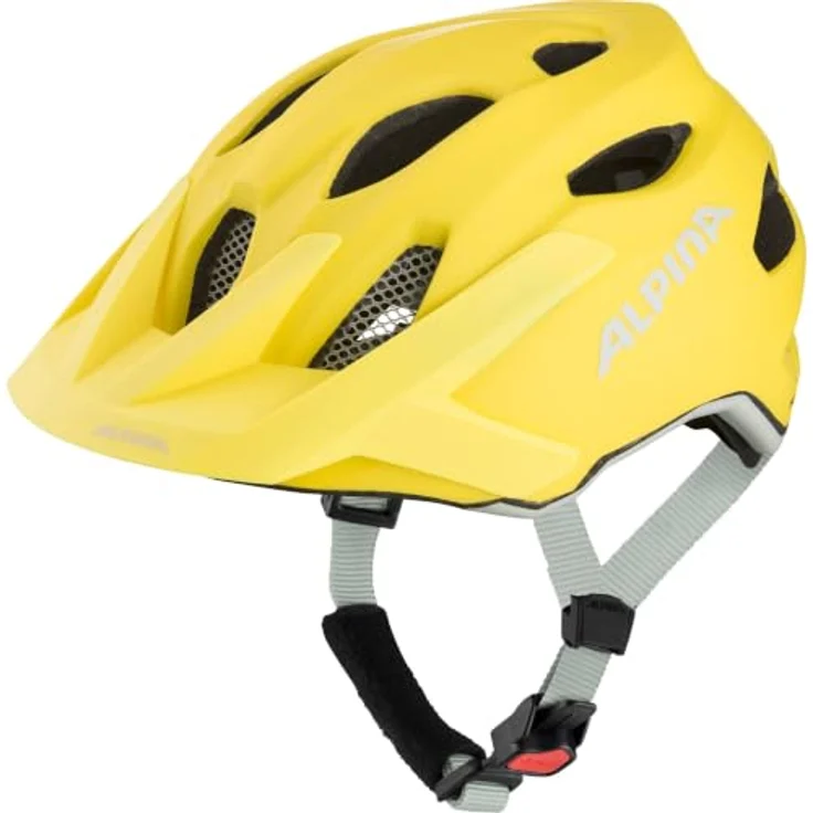 Olympic Sportswear Alpina Apax Jr. Mips, MTB-Fahrradhelm mit hoher Kopfabdeckung, zitronengelb matt, 51 - 56 cm – Bild 1