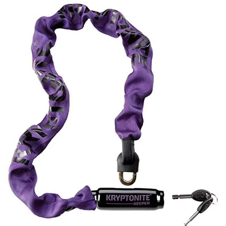 Kryptonite Keeper 785, Integrierter Kettenverschluss mit Zahlenschloss, verstärktem Zylinder, violett, One Size – Bild 1