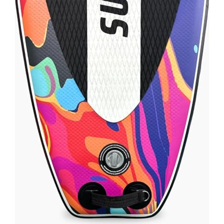 SF SUPRFIT Inflatable SUP-Board Water Marble, 330 cm Touring Set mit Pumpe, Paddel, Finnen, Rucksack, Leash & Reparaturkit, rutschfestem EVA-Pad – Bild 6