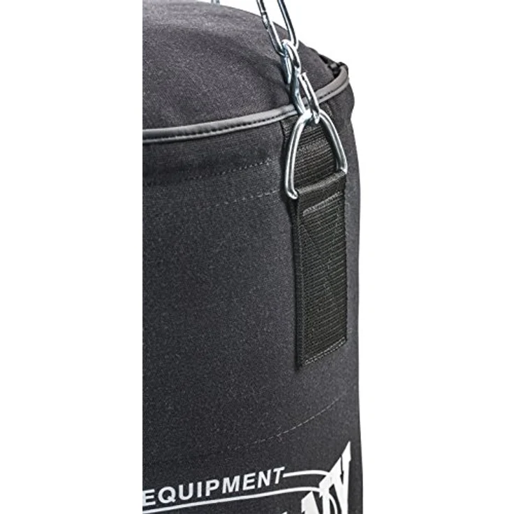 Bad Company Boxsack 100 x 30 cm, gefüllt, inkl. Vierpunkt Stahlkette, reißfestes Canvas für Boxtraining – Bild 4