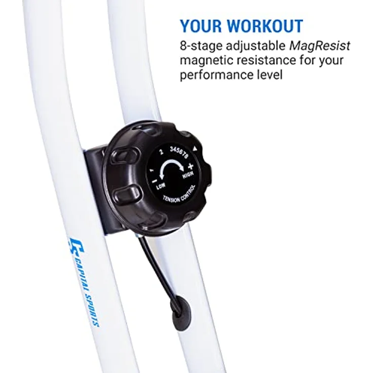 Capital Sports Azura Heimtainer, F Bike mit Magnet-Widerstand, Heimtrainer-Fahrrad Klappbar, Fitness Fahrrad Heimtrainer für Ausdauertraining mit Tablet-Halterung, Fitnessgeräte für Zuhause – Bild 5