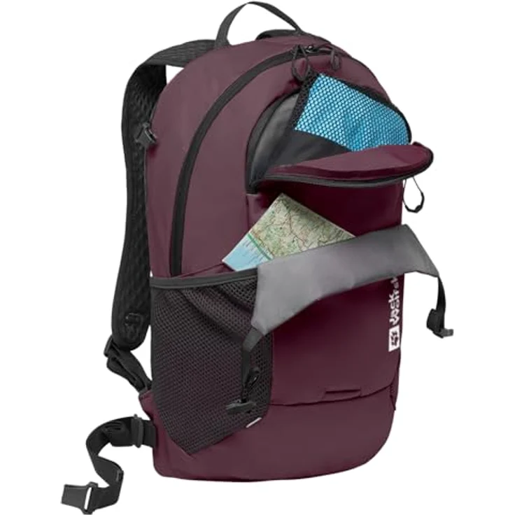 Jack Wolfskin Velocity 20, Wanderrucksack 45 cm, rot, aus 100% Polyester, kompakte Maße 26 cm x 23 cm – Bild 6