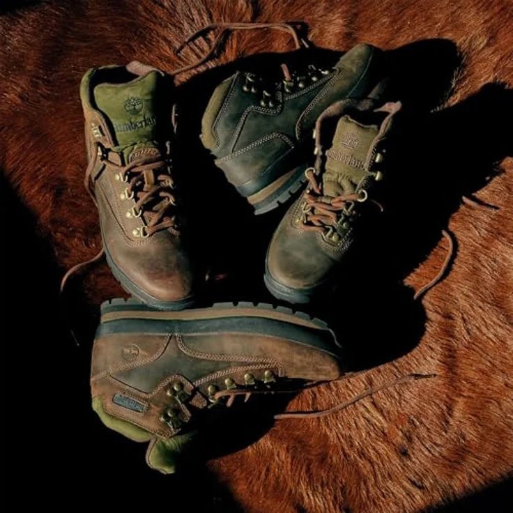 Timberland Euro Hiker F/L, Wanderschuh aus flexiblem Leder mit hohem Schaft für optimalen Halt, schwarz – Bild 3