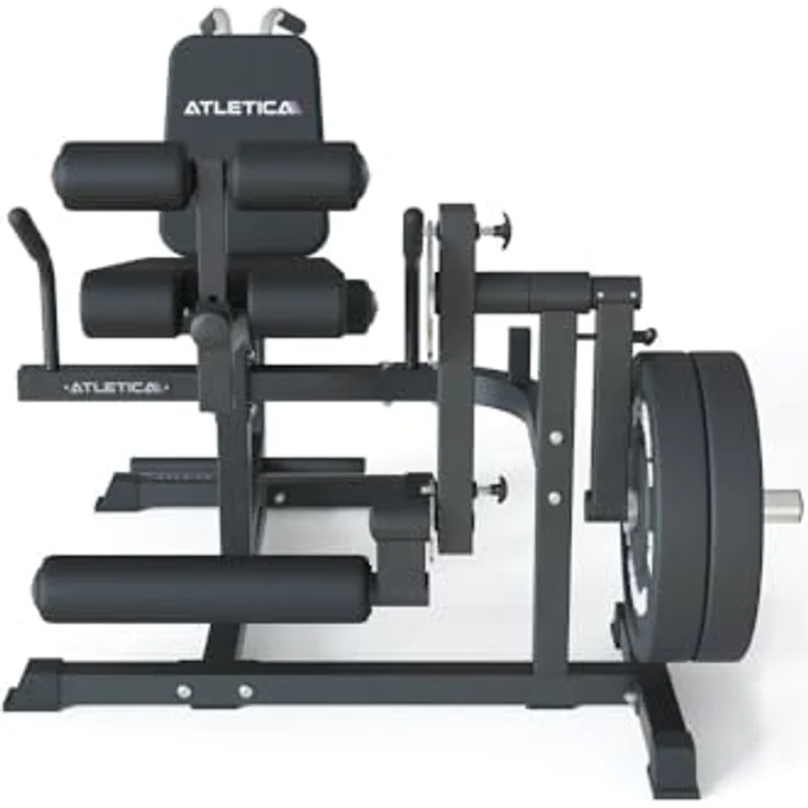 ATLETICA Kraftstation ATLETICA Fullbody Multitrainer Beinstrecker, Leg Curl, vielseitiges Trainingsgerät mit schneller Umbaufunktion, für Hantelscheiben mit 50 mm Durchmesser – Bild 2