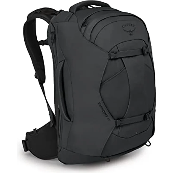 Osprey Herren Rucksack, Nylon, Tunnel Vision Grau, Einheitsgröße mit verstellbarer AirScape Rückwand – Bild 1