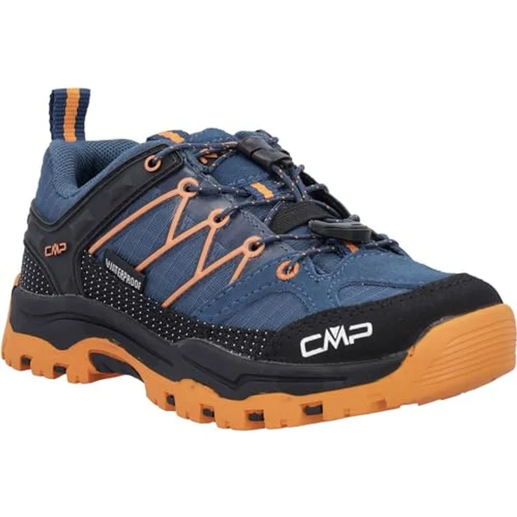 CMP KIDS RIGEL LOW TREKKING SHOES WP, wasserdichte Wanderschuhe mit hoher Dämpfung und Gummisohle, Unisex – Bild 4