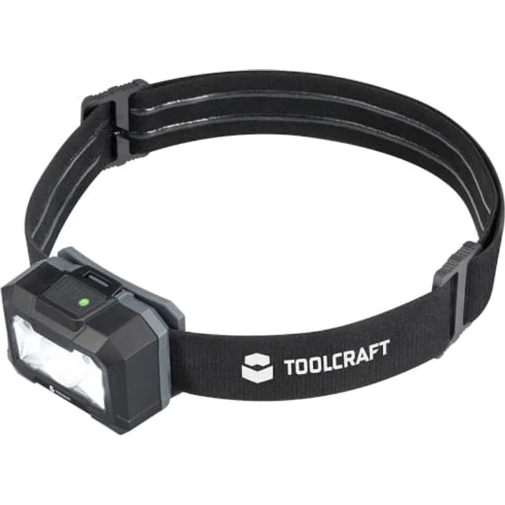 Toolcraft TO-9664731 Stirnlampe Li-Ionen Akkus 400 lm 30 h, kompakt und leicht, rot – Bild 1