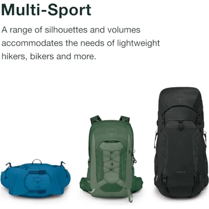 Osprey Talon 26, Wanderrucksack mit atmungsaktiver AirScape-Federung, scoria blue/night shift – Bild 5