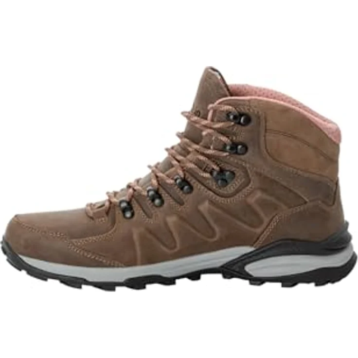 Jack Wolfskin REFUGIO PRIME TEXAPORE MID W, Wasserdichter Trekkingschuh aus geöltem Nubukleder für Damen – Bild 2