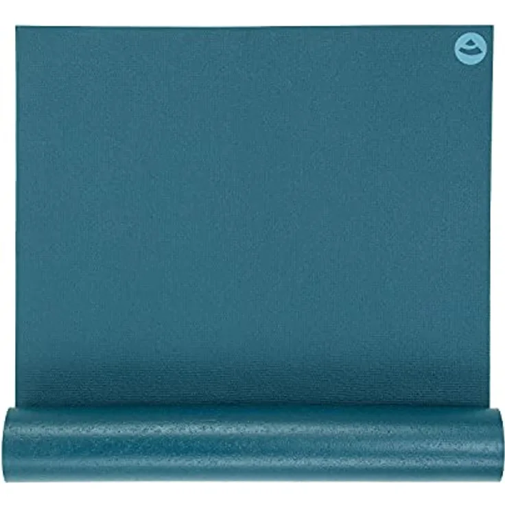 Yogamatte KAILASH PREMIUM, günstig & robust, rutschfest, schadstoffrei nach Ökotex 100, 183 x 60cm, 3mm dünne Privat- und Studiomatte, phtalatfrei, maschinenwaschbar (blau) - Made in Germany
