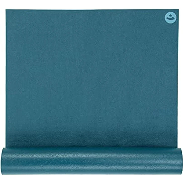 Yogamatte KAILASH PREMIUM, günstig & robust, rutschfest, schadstoffrei nach Ökotex 100, 183 x 60cm, 3mm dünne Privat- und Studiomatte, phtalatfrei, maschinenwaschbar (blau) - Made in Germany – Bild 1