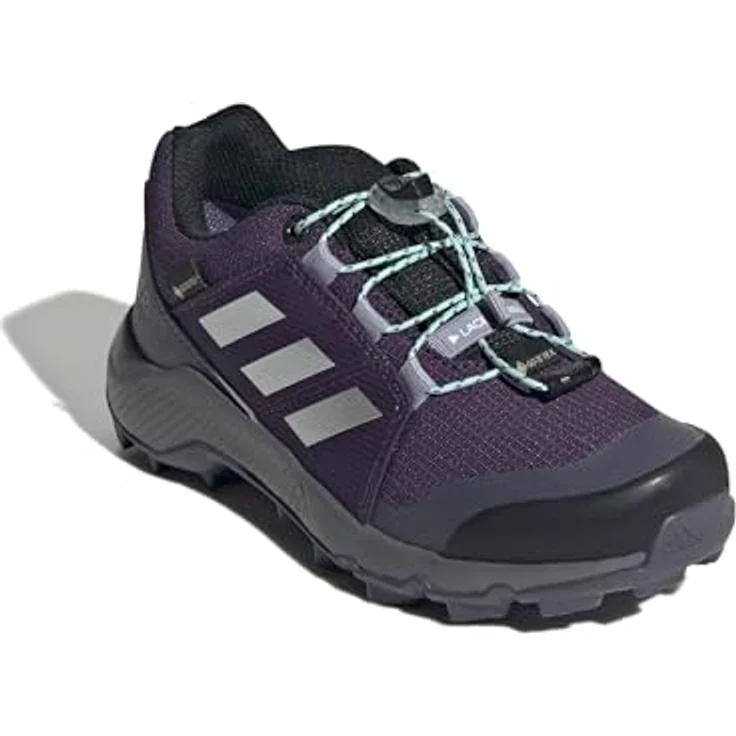 adidas TERREX Wanderschuh wasserdicht, Aurora Plum / Silver Metallic / Semi Flash Aqua, Größe 39 – Bild 3