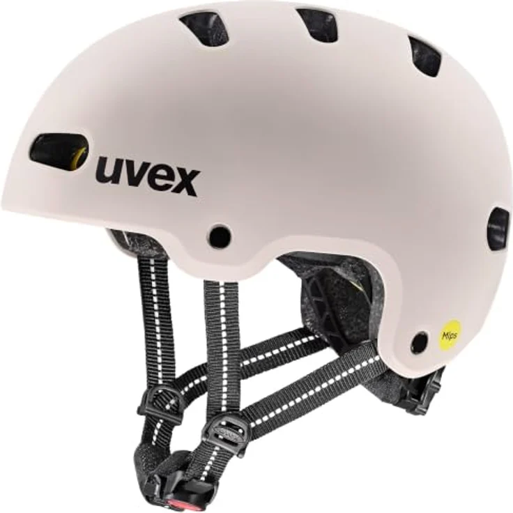 Uvex Kid 4 Style MIPS, Kinder-Fahrradhelm mit abnehmbarem Innenfutter, warm grey matt – Bild 1