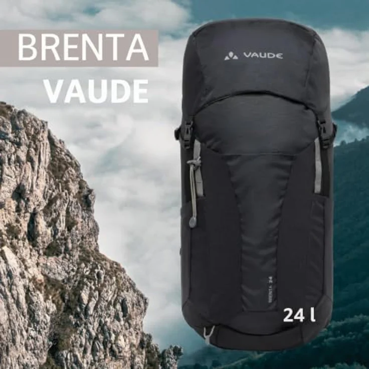 VAUDE Brenta 24, Wanderrucksack mit 24L Volumen, Rückenbelüftung, wasserdicht, anpassbare Trageeigenschaften – Bild 2