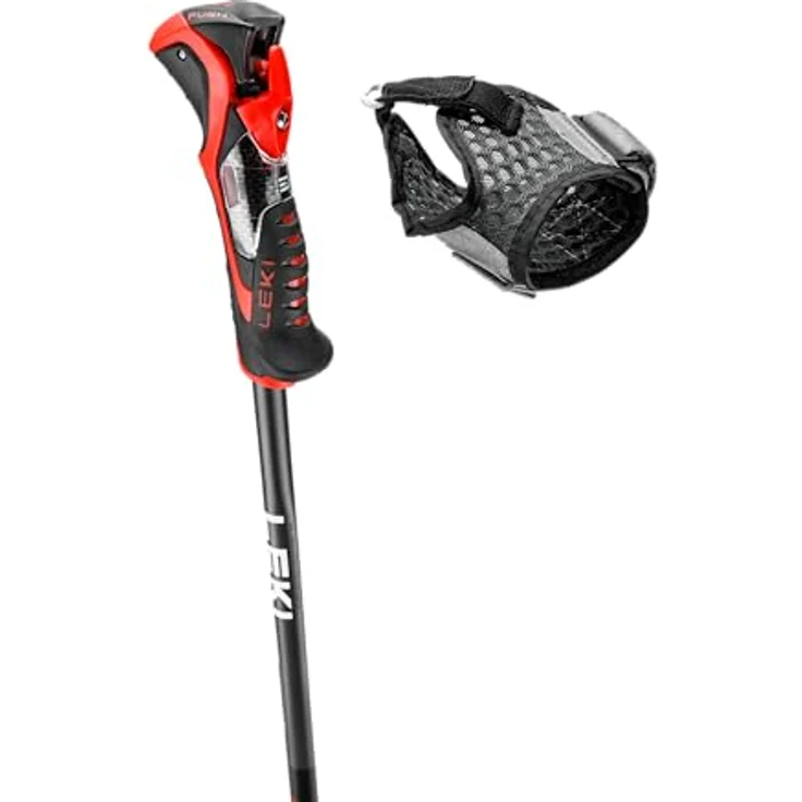 LEKI Airfoil 3D Skistöcke, Black-Anthracite-red, 115CM, Aluminium HTS, Trigger S, Trigger 3D SL – Bild 3