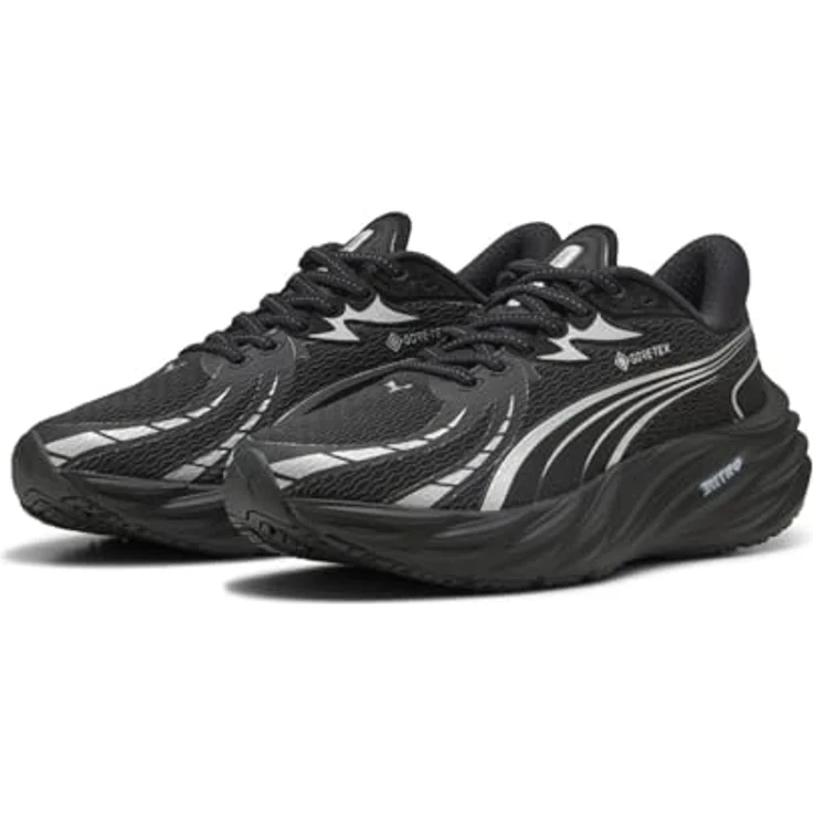 PUMA Velocity NITRO 4 GTX Wns, wasserdichte Laufschuhe mit NITROFOAM™ Dämpfung, schwarz, Größe: 7 – Bild 1
