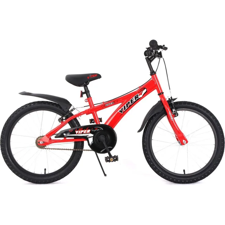 T&Y Trade Kinderfahrrad Viper 20 Zoll, 1 Gang, rot, mit Seitenständer und Schutzblechen