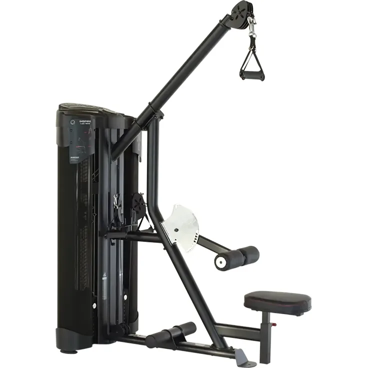 Inspire DUAL Station Lat + Low Row, professionelle Kraftstation mit 2 x 50 kg unabhängigen Gewichtsblöcken, schwarz