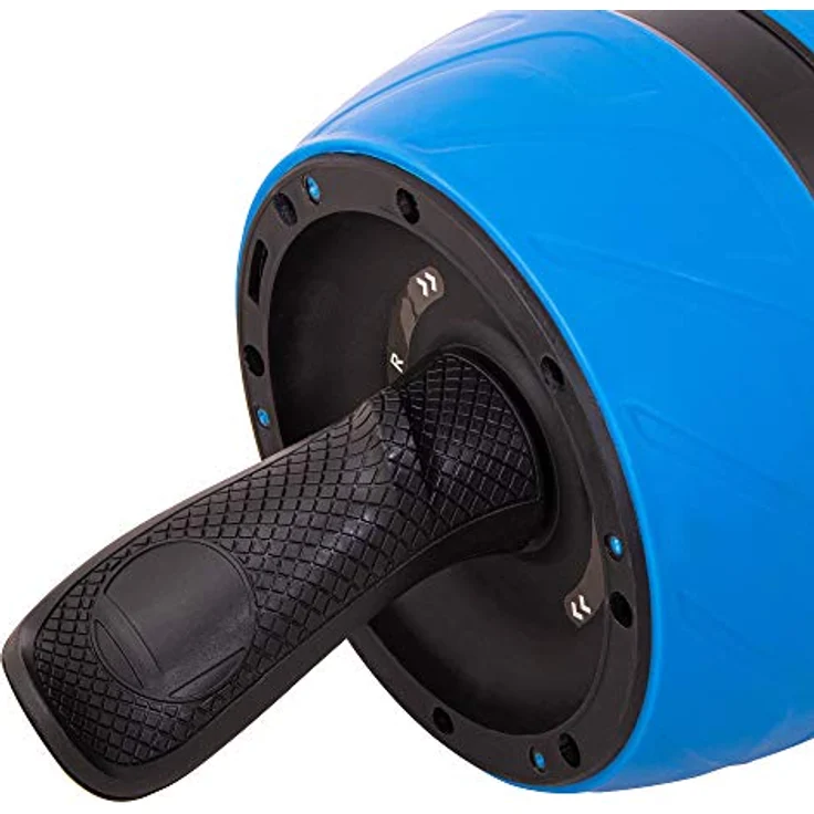 SPRINGOS Bauchroller mit Griff Schwarz, ergonomisches Fitnessgerät für Bauchmuskeln und Ganzkörpertraining, kompakt und robust – Bild 4