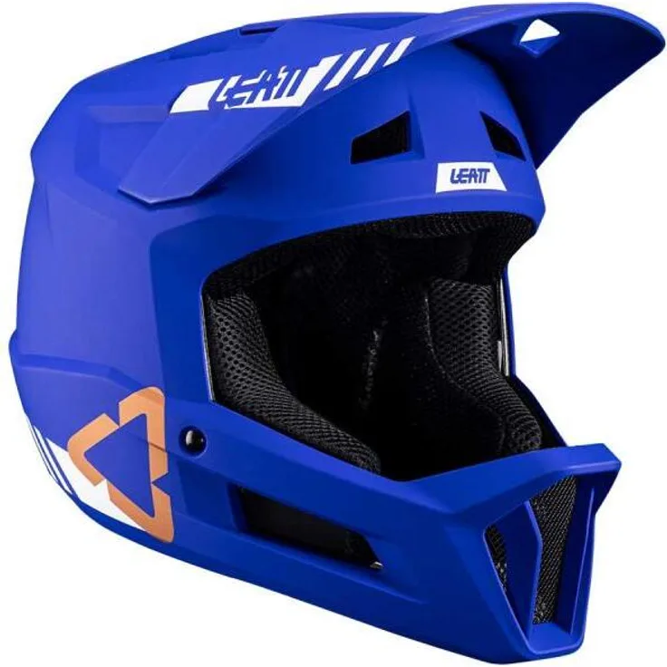 Leatt MTB Gravity 1.0 Junior Integralhelm, UltraBlue, hervorragende Belüftung, 360°-Turbinen-Technologie, maximaler Kopf- und Gehirnschutz, XXS