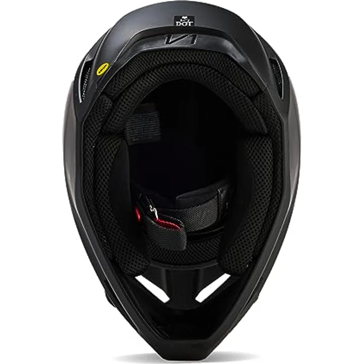 Fox V1 Solid Motocross Helm, schwarz matt, MIPS-Schutzsystem, XL (61/62) – Bild 5