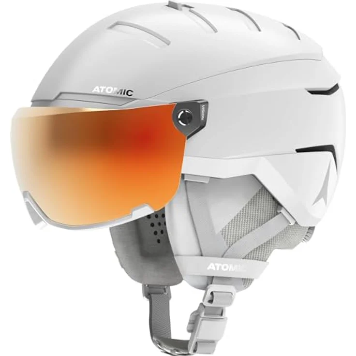 Atomic Savor GT Amid Visor HD, Skihelm für Erwachsene, 55-59 cm, weiß, strapazierfähig und bequem – Bild 1