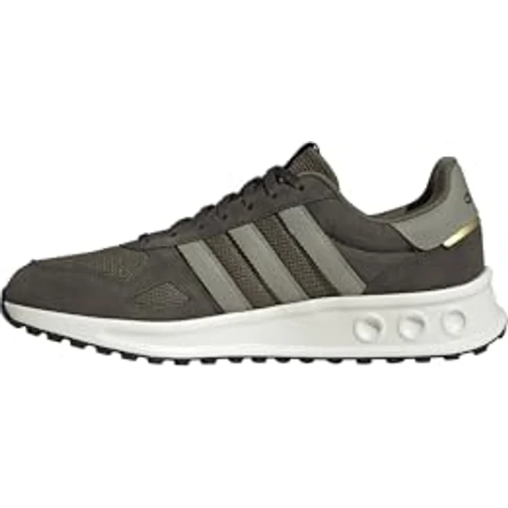 adidas Run 84 Herren Sneaker, Laufschuhe mit Cloudfoam Dämpfung und Leder-Overlays, grau – Bild 2