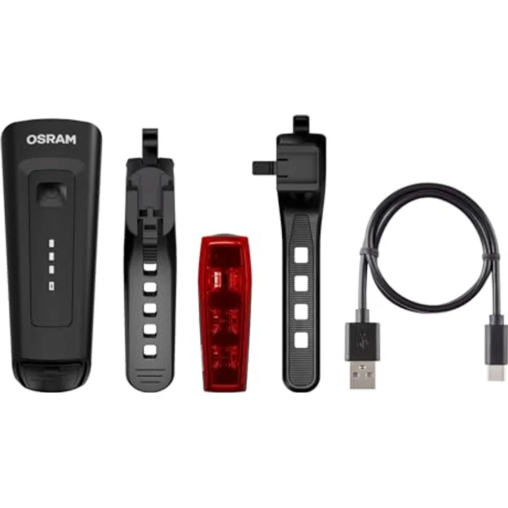 Osram Automotive LEDsBIKE RACE 50 SET, akkubetriebene Fahrradbeleuchtung mit 3 Helligkeitsstufen, 50 Lux, IP44, Schwarz – Bild 6