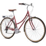 Breezer Downtown EX ST Damenfahrrad 28 Zoll rhubarb red retro Stadtrad 8 Gang für Körpergröße 150 - 175 cm