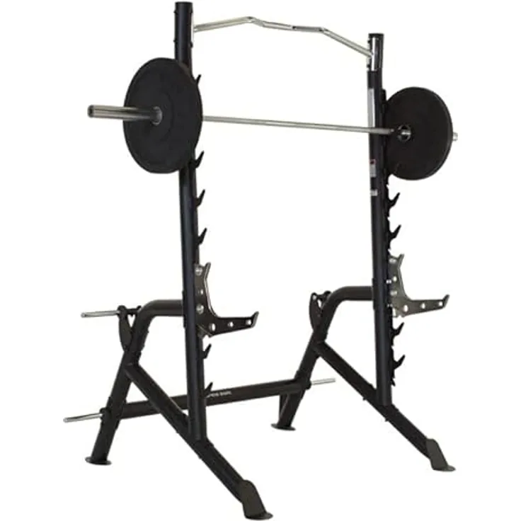 Inspire Squat Rack mit Klimmzugstange und verstellbaren Sicherungen - Schwarzes Kraftsportgerät mit 270 kg Maximallast