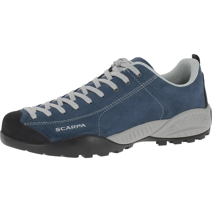 Scarpa MOJITO, Wanderschuhe aus robustem Veloursleder mit Vibram-Sohle und kletterschuh-inspirierter Schnürung, 360 g