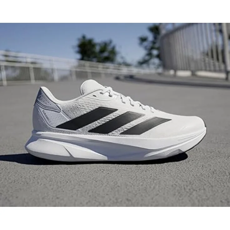 Adidas Duramo SL2 M, Laufschuhe in Weiß, Größe 39 1/3, leicht und atmungsaktiv mit Gummisohle – Bild 3