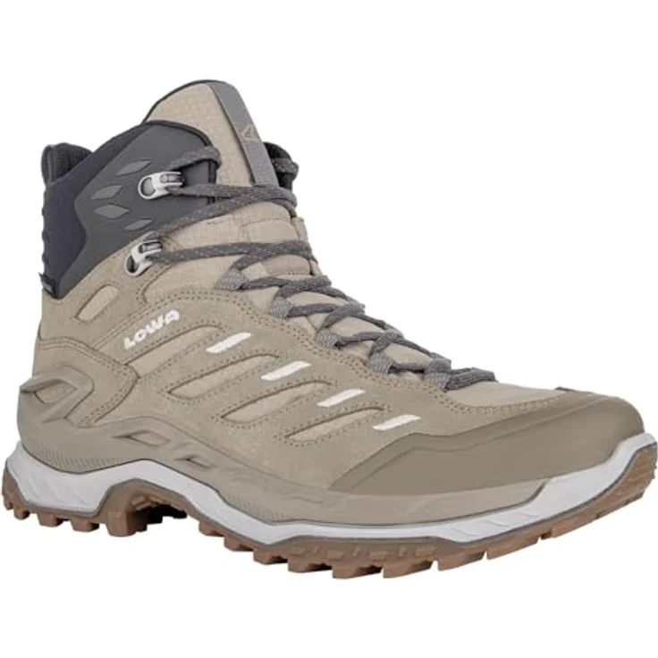 Lowa Innovo GTX Mid Ws, Damen Wanderstiefel in Beige mit wasserdichter Gore-Tex Membran – Bild 4