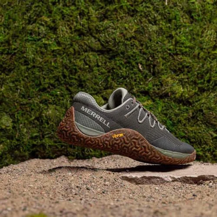 Merrell Trail Glove 7, Herren Laufschuhe mit Vibram EcoStep Sohle und minimalistischem Design, Grün – Bild 2
