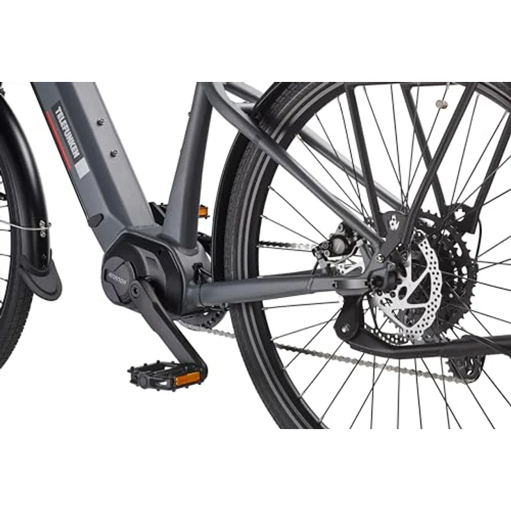 TELEFUNKEN E-Bike Herren 27,5 Zoll, Elektrofahrrad Mittelmotor, 9-Gang Shimano Kettenschaltung, Hydr. Scheibenbremsen - SUV710, Schwarz – Bild 5